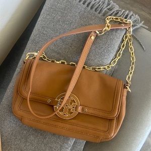 Tory Burch clutch/cross body tan bag